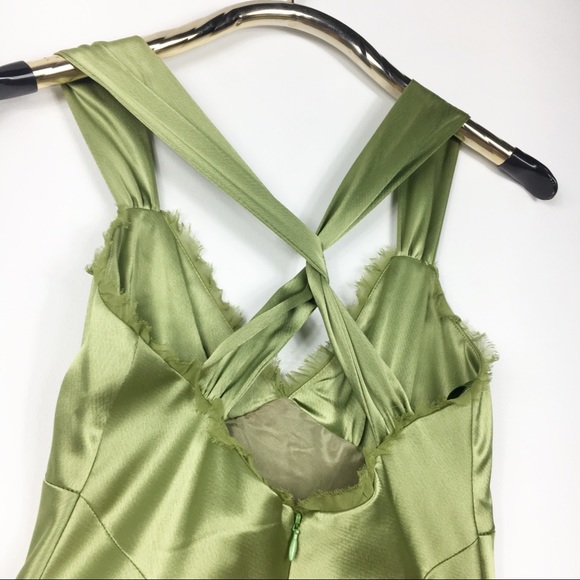 Cache Silk Swing Formal Dress Pistachio Fit Flare - Picture 4 of 8